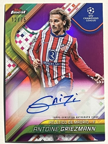 Antoine Griezmann 2024 Topps Finest Magenta /75
