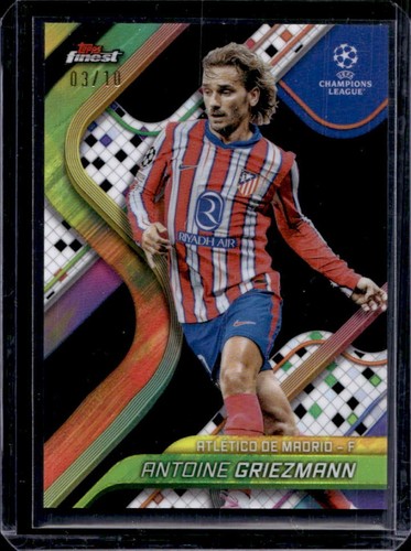 Antoine Griezmann 2024 Topps Finest Negro Refractor /10
