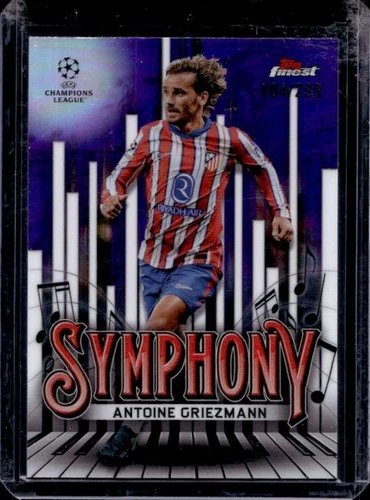 Antoine Griezmann 2024 Topps Finest Purple Refractor /299