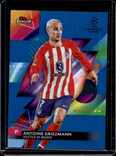 Antoine Griezmann 2023 Topps Finest Sky Blue Refractor /275