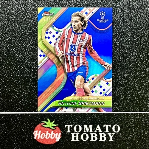 Antoine Griezmann 2024 Topps Finest UEFA Blue Refractor /75