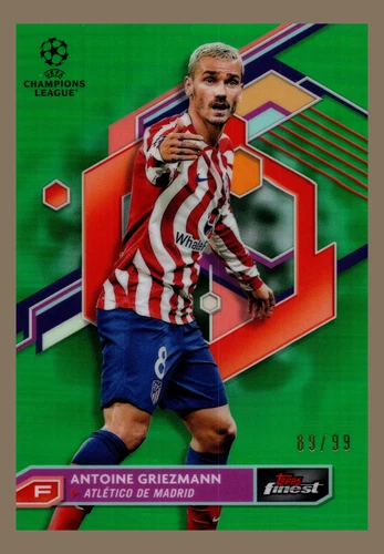 Antoine Griezmann 2022 Topps Finest Verde Refractor /99