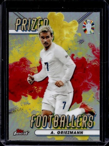 Antoine Griezmann 2023 Panini Finest Yellow/Red