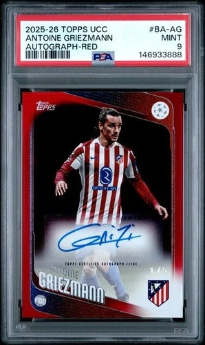 Antoine Griezmann 2025 Topps Flagship Red 1/5