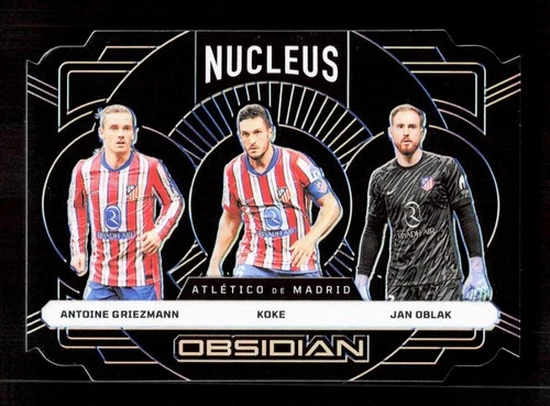 Antoine Griezmann / Koke / Jan Oblak 2024 Panini Obsidian /25