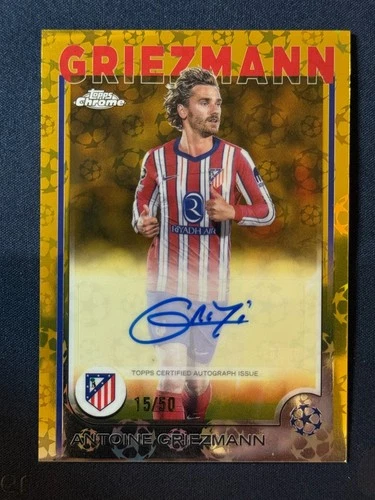 Antoine Griezmann 2024 Topps LogoFractor UEFA Gold Starball /50