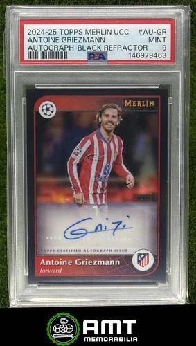 Antoine Griezmann 2024 Topps Merlin Chrome Black /10