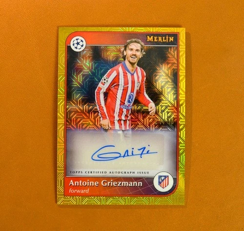 Antoine Griezmann 2024 Panini Merlin Chrome Gold Mojo /50