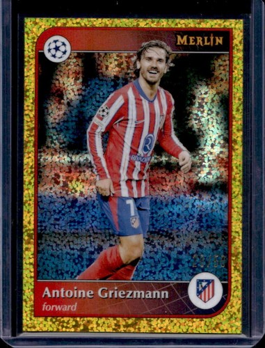Antoine Griezmann 2024 Topps Merlin Chrome Gold Sparkle Refractor /50