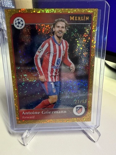 Antoine Griezmann 2024 Topps Merlin Chrome Gold Speckle /50