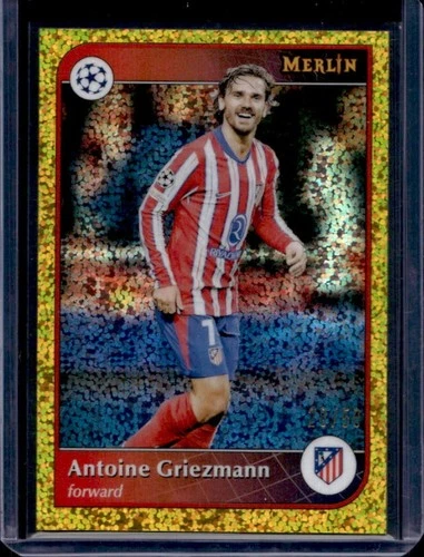 Antoine Griezmann 2024 Topps Merlin Chrome Gold Speckle Refractor /50