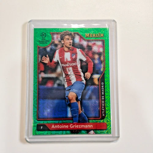 Antoine Griezmann 2022 Topps Merlin Chrome Green Speckle Refractor /99