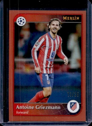 Antoine Griezmann 2024 Topps Merlin Chrome Orange Refractor /25