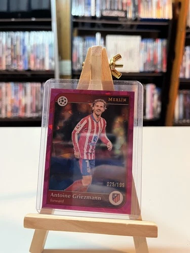 Antoine Griezmann 2024 Topps Merlin Chrome Pink Cracked Ice /199