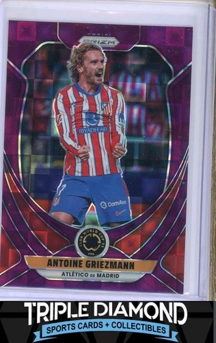 Antoine Griezmann 2025 Panini Prizm Purple Pandora /49