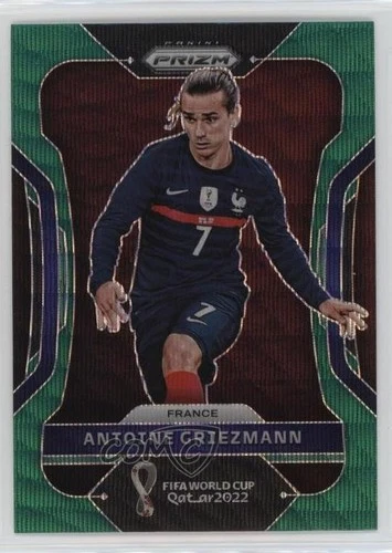 Antoine Griezmann 2022 Panini Prizm World Cup Green Wave Prizm