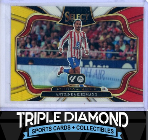 Antoine Griezmann 2025 Panini Select Amarillo Blanco Rojo Prizm