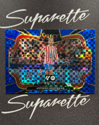 Antoine Griezmann 2025 Panini Select Blue Checkerboard