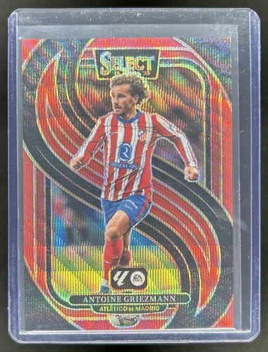 Antoine Griezmann 2024 Panini Select Red Wave Prizm /59
