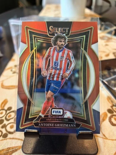Antoine Griezmann 2024 Panini Select Red with Blue Prizm