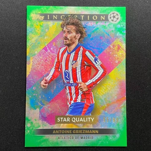 Antoine Griezmann 2024 Topps Inception UCC Green Foil /99
