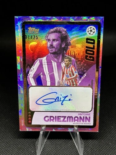 Antoine Griezmann 2024 Topps x Walkertkl Gold UEFA Club Purple /25