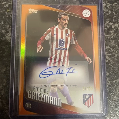 Antoine Griezmann 2025 Topps UCC Flagship True Orange /25