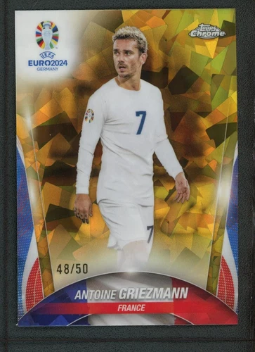 Antoine Griezmann 2024 Topps UEFA Euro 2024 Gold Ice /50
