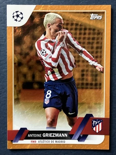 Antoine Griezmann 2022 Topps UEFA Jade Orange Foil /25