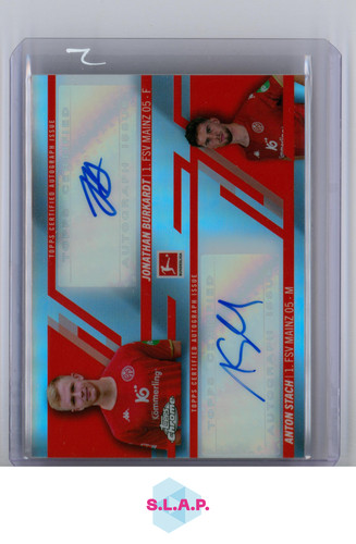 Anton Stach & Jonathan Burkardt 2023 Topps Chrome /75