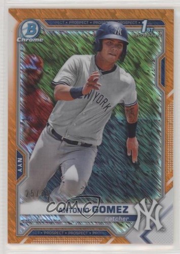 Antonio Gomez 2021 Topps Bowman Chrome Orange Refractor /25