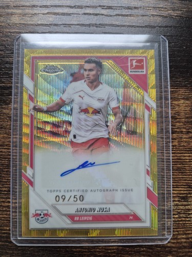 Antonio Nusa 2025 Panini Bundesliga Chrome Gold Wave /50
