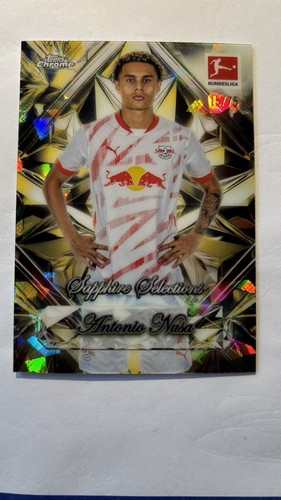 Antonio Nusa 2024 Topps Bundesliga Chrome Sapphire /75