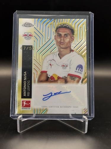Antonio Nusa 2025 Topps Bundesliga Gold Magic /50