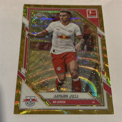 Antonio Nusa 2025 Topps Bundesliga Gold Wave /50