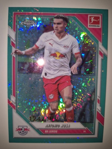 Antonio Nusa 2025 Topps Chrome Aqua Mini-Diamond /199