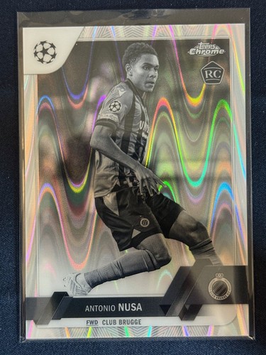 Antonio Nusa 2023 Topps Chrome Black and White RayWave