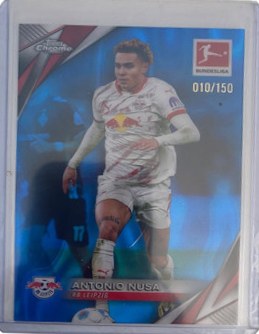 Antonio Nusa 2024 Topps Chrome Blue Refractor /150