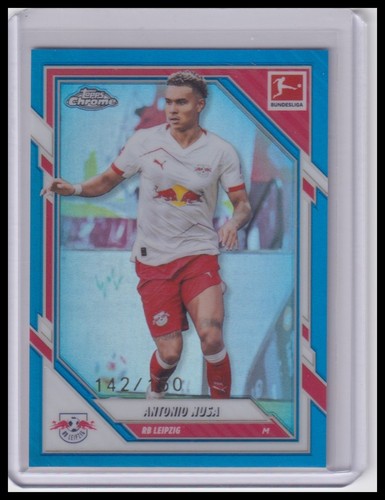 Antonio Nusa 2025 Topps Chrome Blue Wave /150