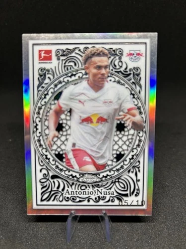Antonio Nusa 2025 Topps Chrome Bundesliga Black Refractor /10