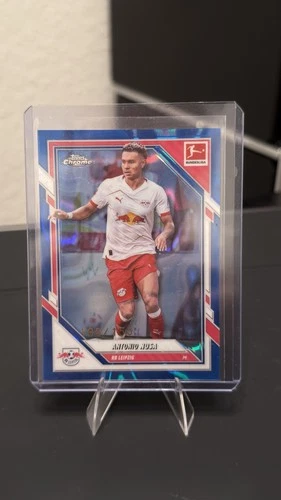 Antonio Nusa 2025 Topps Chrome Bundesliga Blue Wave /150