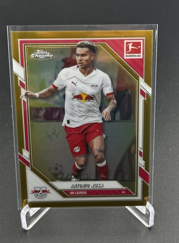 Antonio Nusa 2025 Topps Chrome Bundesliga True Gold Refractor /50
