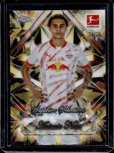 Antonio Nusa 2024 Topps Chrome Bundesliga Yellow /75