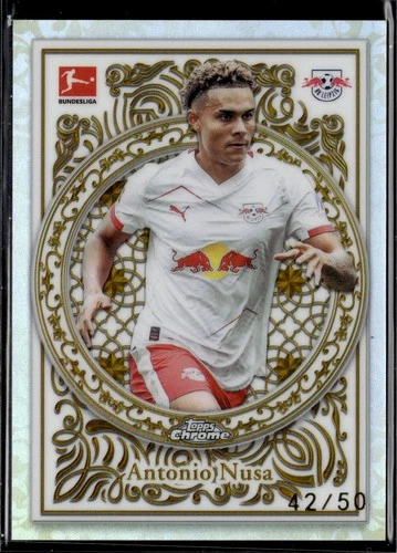 Antonio Nusa 2025 Topps Chrome Gold /50