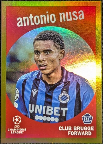 Antonio Nusa 2023 Topps Chrome Gold Lava /50