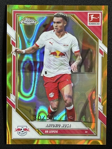 Antonio Nusa 2025 Topps Chrome Gold Lava Refractor /50
