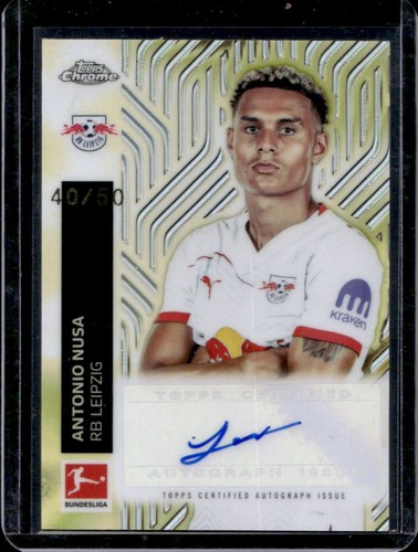 Antonio Nusa 2025 Topps Chrome Gold Magic /50