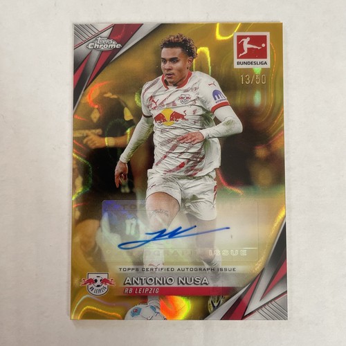 Antonio Nusa 2024 Topps Chrome Gold Refractor /50