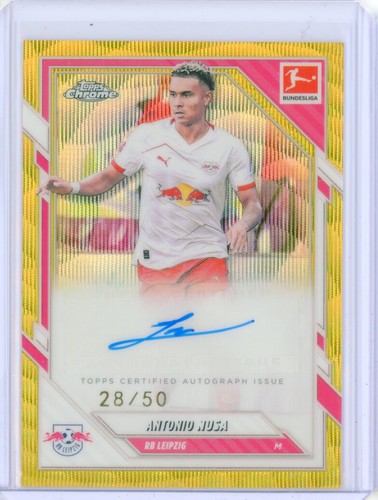 Antonio Nusa 2025 Topps Chrome Gold Refractor /50