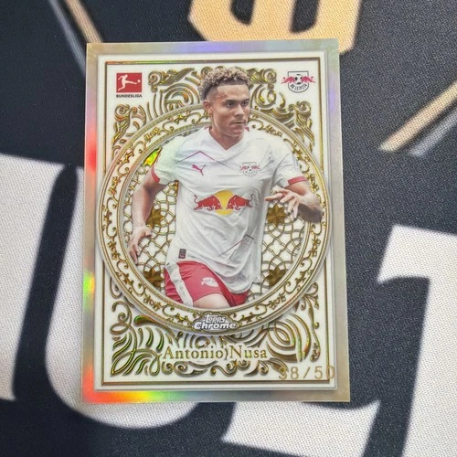 Antonio Nusa 2025 Topps Chrome Gold Refractor /50